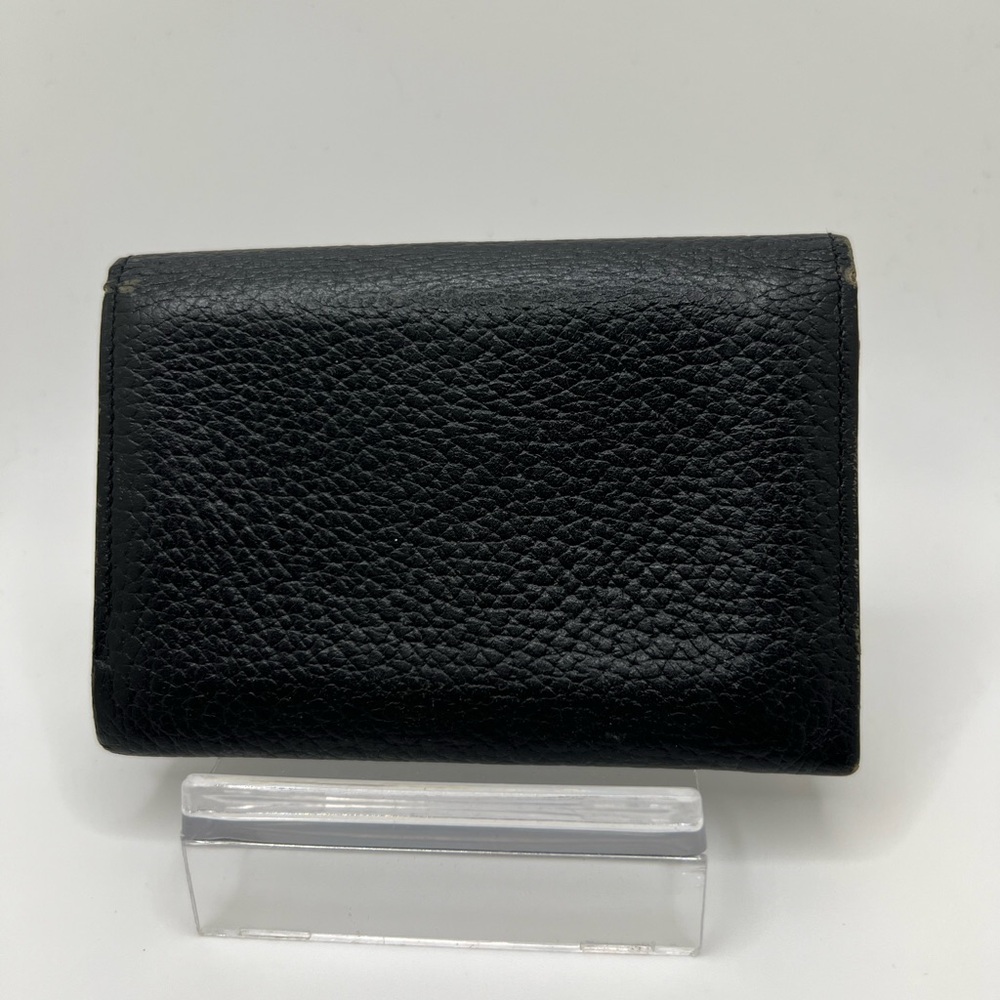 GUC Burberry Black Leather Card Holder - Picture 2 of 6